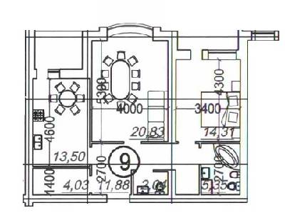 2-комнатная 69.9 м² в ЖСК Поющий фонтан от 20 000 грн/м², Одесса