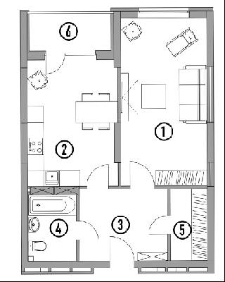 1-кімнатна 58.45 м² в ЖК CARDINAL від 43 000 грн/м², Київ