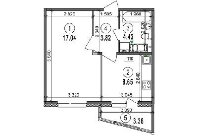 1-комнатная 36.62 м² в ЖК Welcome Home на Ревуцкого от 20 000 грн/м², Киев