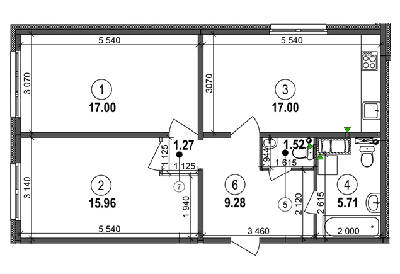 2-кімнатна 67.74 м² в ЖК Welcome Home на Ревуцького від 15 500 грн/м², Київ