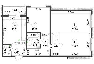 3-кімнатна 74.58 м² в ЖК Welcome Home на Ревуцького від 13 900 грн/м², Київ