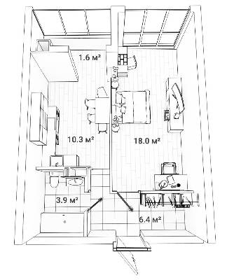 1-кімнатна 40.2 м² в ЖК Сяйво 2 від 20 000 грн/м², м. Ірпінь