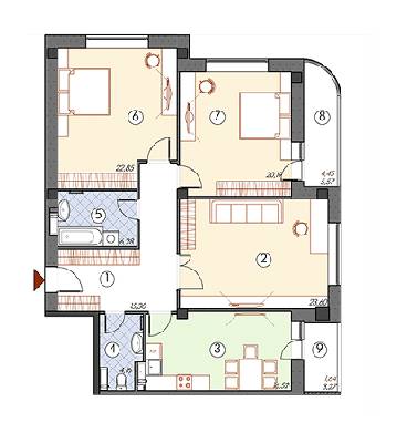 3-кімнатна 115 м² в ЖМ Саванна Сіті від 12 500 грн/м², м. Бровари