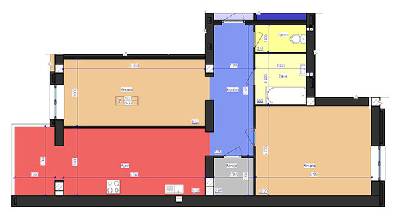2-кімнатна 84.49 м² в ЖК FOR-REST від 16 000 грн/м², с. Фонтанка