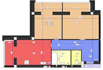 2-кімнатна 79.89 м² в ЖК FOR-REST від 16 000 грн/м², с. Фонтанка