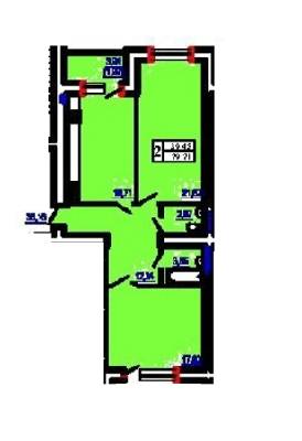 2-комнатная 79.71 м² в ЖК Победа от 30 150 грн/м², Одесса