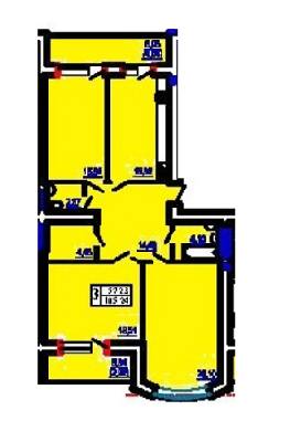 3-кімнатна 105.24 м² в ЖК Перемога від 28 850 грн/м², Одеса