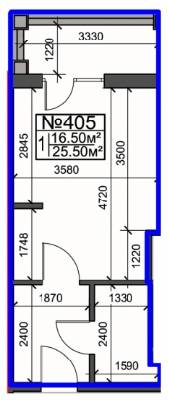 1-комнатная 25.5 м² в ЖК Британский дом от 30 050 грн/м², Харьков