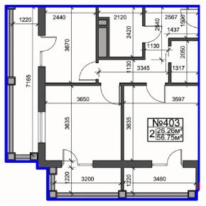 2-комнатная 56.75 м² в ЖК Британский дом от 41 450 грн/м², Харьков