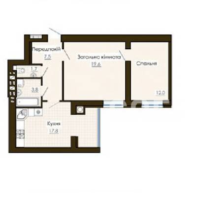 2-кімнатна 62.8 м² в ЖК Софія Резіденс від 20 100 грн/м², с. Софіївська Борщагівка