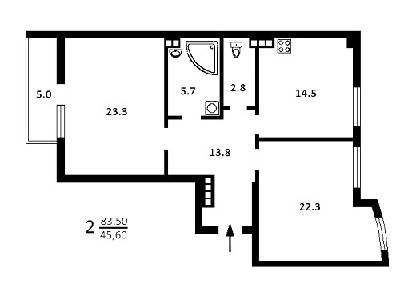 2-комнатная 84 м² в ЖК на ул. Гоголевская, 43 от 41 900 грн/м², Киев