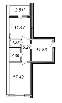 1-кімнатна 54.45 м² в ЖК Ярославичі-2 від 13 000 грн/м², м. Вишгород