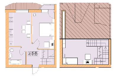 5+ кімнат 40.85 м² в ЖК Ваша квартира від 11 650 грн/м², с. Гатне