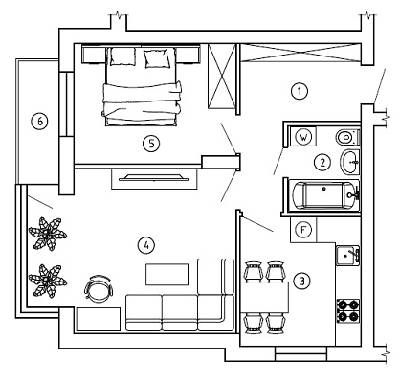 Двухкомнатные в ЖК Comfort House