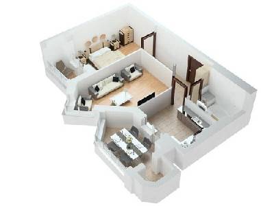2-кімнатна 57.8 м² в ЖК Святопетрівський від забудовника, с. Святопетрівське