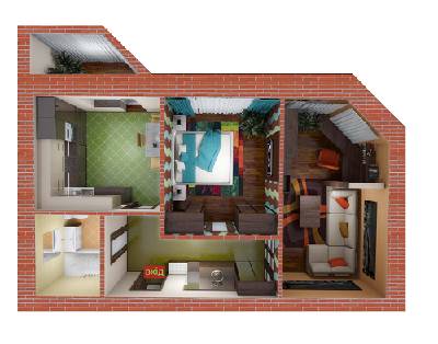 2-комнатная 61.8 м² в ЖК Аркада-Ковель от застройщика, г. Ковель