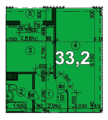 1-комнатная 33.2 м² в ЖК Солнечный Остров от 12 800 грн/м², Херсон