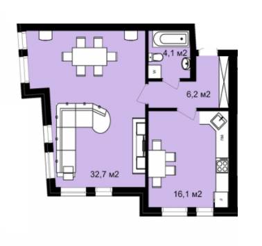 1-комнатная 59.1 м² в ЖК навул. Лычаковская, 70 от 37 090 грн/м², Львов