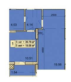 1-комнатная 39.78 м² в ЖК на ул. Угорская, 14 от 12 510 грн/м², Львов