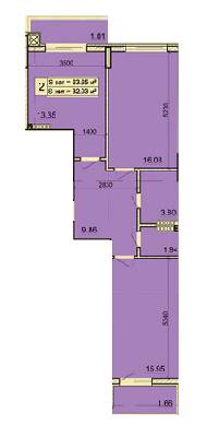 2-комнатная 63.65 м² в ЖК на ул. Угорская, 14 от 12 510 грн/м², Львов