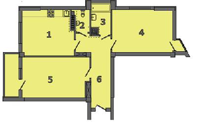 2-комнатная 75.38 м² в ЖК на ул. Яцкова, 20Б от 23 950 грн/м², Львов