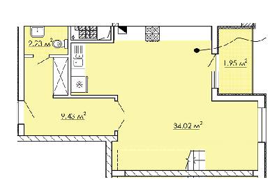 2-комнатная 93.22 м² в ЖК Kvartal Praud от 21 790 грн/м², Львов