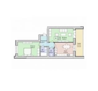 2-кімнатна 70.64 м² в ЖК Гостомель Residence від 26 000 грн/м², смт Гостомель