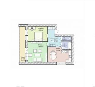 2-кімнатна 67.82 м² в ЖК Гостомель Residence від 23 000 грн/м², смт Гостомель