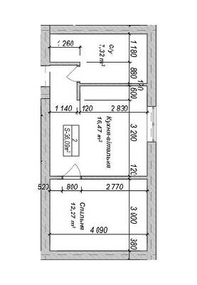 1-кімнатна 36.09 м² в ЖК Погреби від 13 000 грн/м², с. Погреби