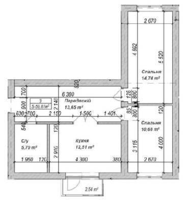 2-кімнатна 60 м² в ЖК Погреби від забудовника, с. Погреби