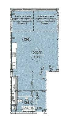 1-комнатная 71.71 м² в ЖК Ulduz от 21 550 грн/м², Днепр