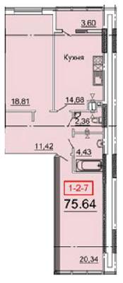 2-кімнатна 75.64 м² в ЖК Тридцять перша перлина від 26 520 грн/м², Одеса