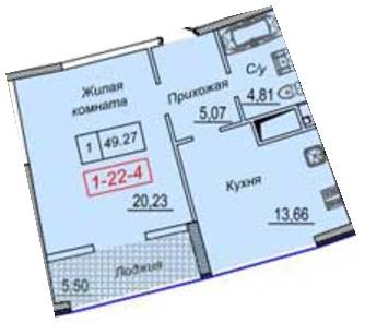 1-кімнатна 49.27 м² в ЖК Тридцять друга перлина від 25 730 грн/м², Одеса