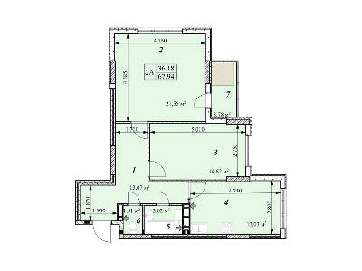 2-кімнатна 67.94 м² в ЖК Зіркова Вежа від 18 000 грн/м², м. Вишгород