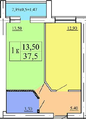 1-кімнатна 37.5 м² в ЖК Академквартал-3 від 10 000 грн/м², м. Ірпінь