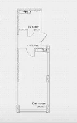 1-комнатная 28.31 м² в ЖК Синергия 3+ от 11 500 грн/м², г. Ирпень