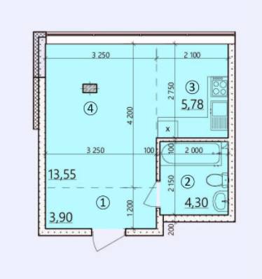 1-комнатная 27.53 м² в ЖК на ул. Светлицкого, 35 от застройщика, Киев