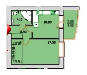 1-кімнатна 40.3 м² в ЖК Сонячна Оселя від 11 900 грн/м², м. Буча