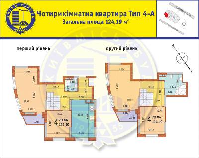 5+ кімнат 124.19 м² в ЖК на вул. Горлівська, 215а, 215б, 215в від забудовника, Київ