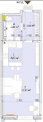 1-комнатная 36.68 м² в ЖК Новая Англия от 24 230 грн/м², Киев