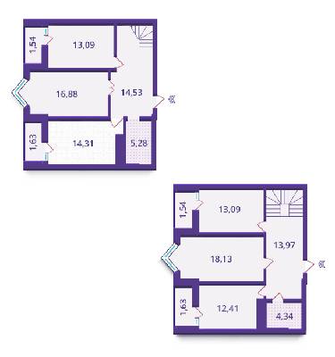 5+ кімнат 132.37 м² в ЖК Верховина від забудовника, Київ