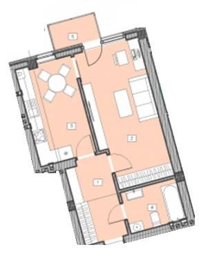1-кімнатна 43.5 м² в ПБ INTEREST від забудовника, Львів