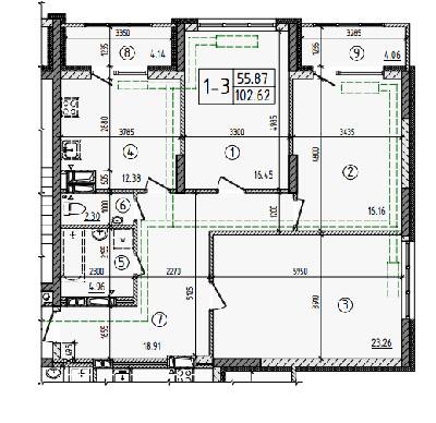 3-кімнатна 102.62 м² в ЖБ на вул. Вірменська, 6А від 22 240 грн/м², Київ