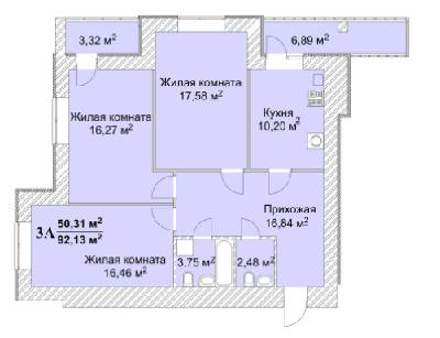 Трикімнатні в ЖК Олександрівський