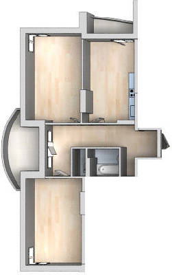 2-кімнатна 95.7 м² в ЖК 4 сезони від 20 300 грн/м², Київ