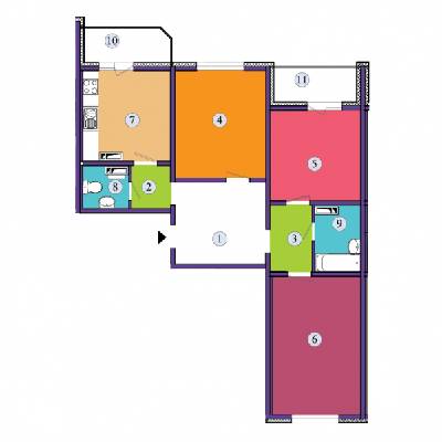 3-кімнатна 81.63 м² в ЖК Lemonade від забудовника, Київ