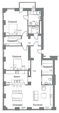 1-комнатная 40 м² в ЖК Летуаль от застройщика, Днепр
