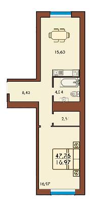 1-кімнатна 47.75 м² в ЖК Lemongrass від 18 100 грн/м², м. Ірпінь
