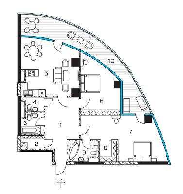 2-кімнатна 112.74 м² в ЖК Taryan Towers від 102 450 грн/м², Київ
