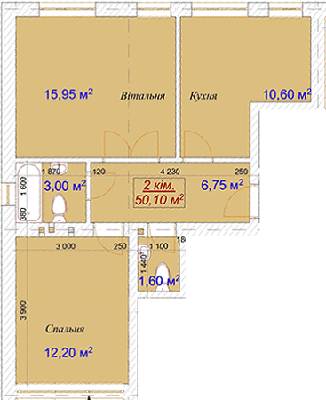 2-комнатная 50.1 м² в ЖК Варшава Хоум от застройщика, Львов